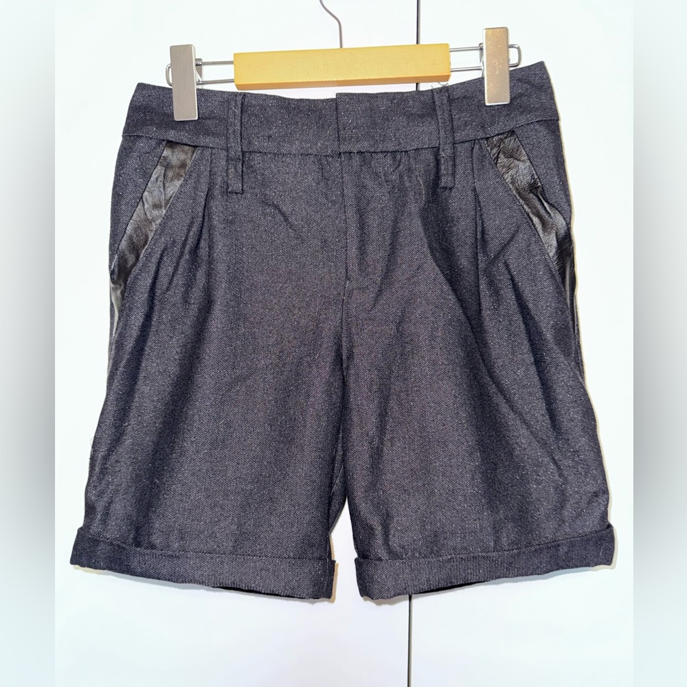 7 For All Mankind Wool Blend Shorts With Sparkle